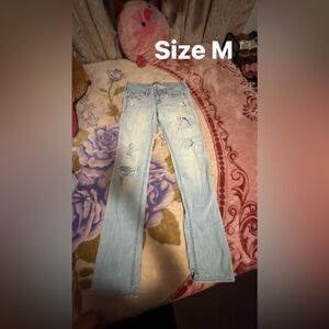 Light Blue Distressed Women's Jeans EACH ONE $13